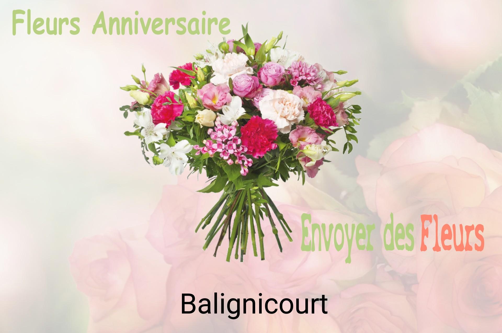 Bouquet de fleurs d’anniversaire livré à Balignicourt