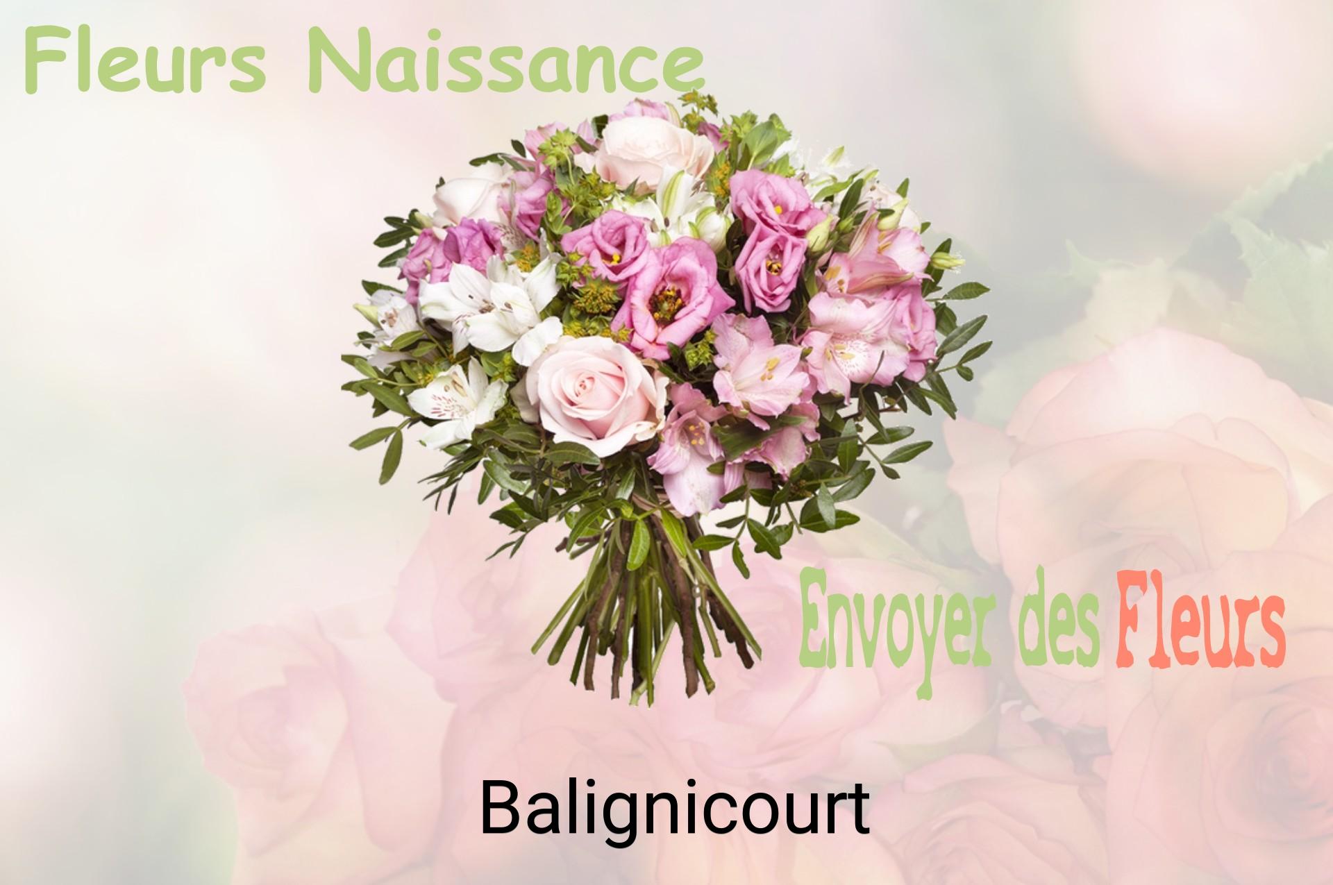 Bouquet de fleurs de naissance livré à Balignicourt